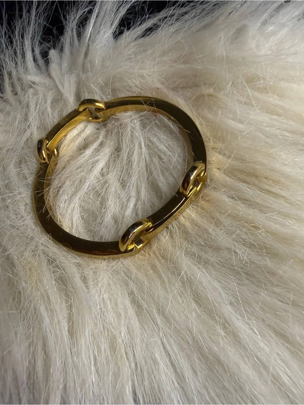 Michael Kors Gold Tone Link Logo Bracelet